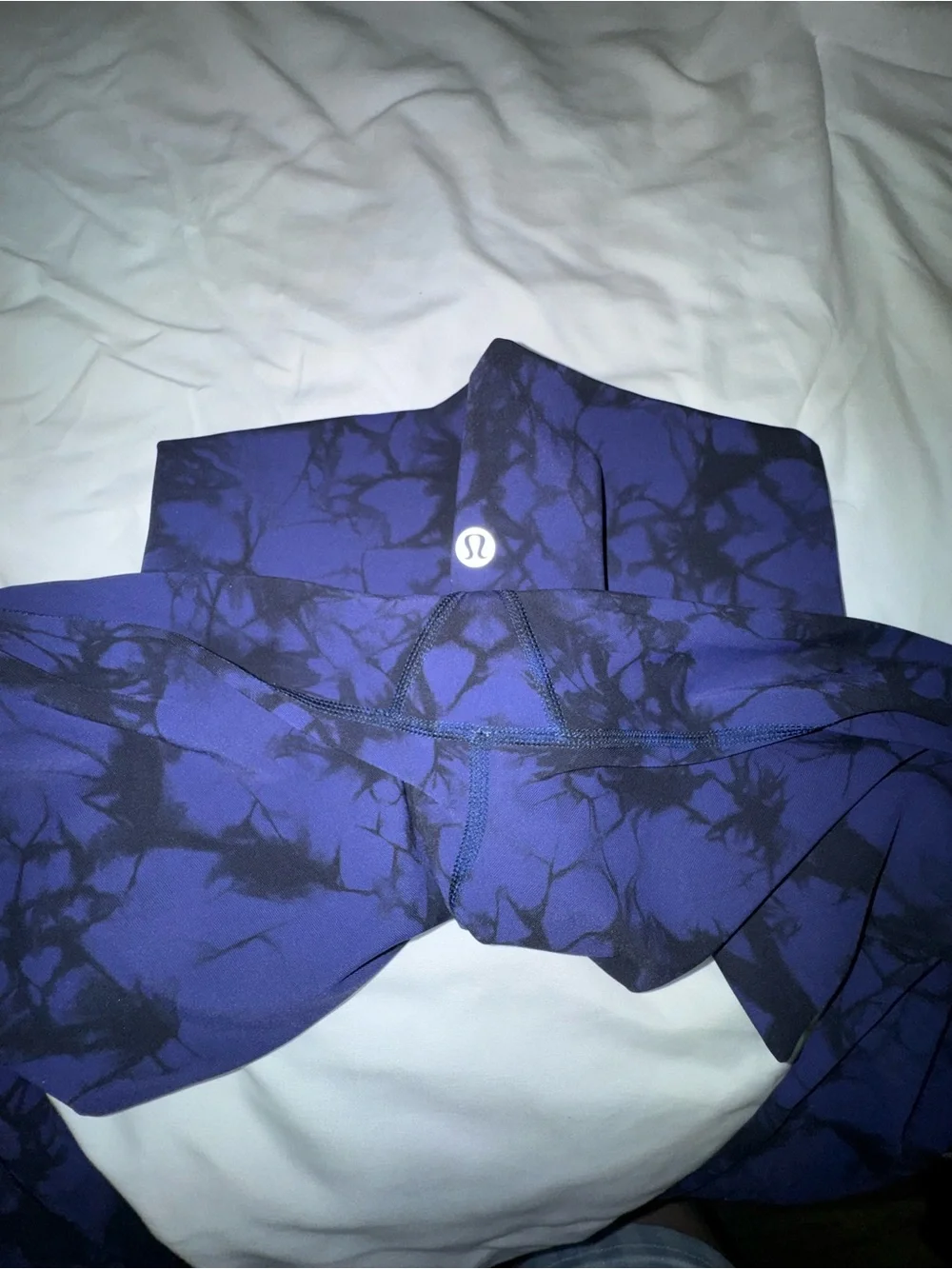 lululemon athletica Navy and Black Tie-Dye Leggings